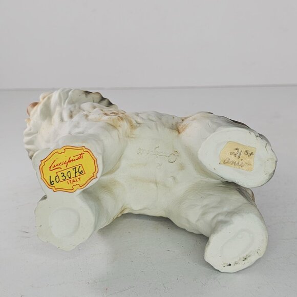 Cacciapuoti Italy Old English Sheepdog Dog Bisque Numbered Signed Original Tag - Picture 7 of 9